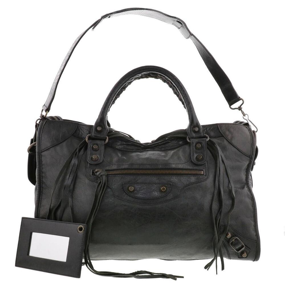 BALENCIAGA The City Bag Handbag Black